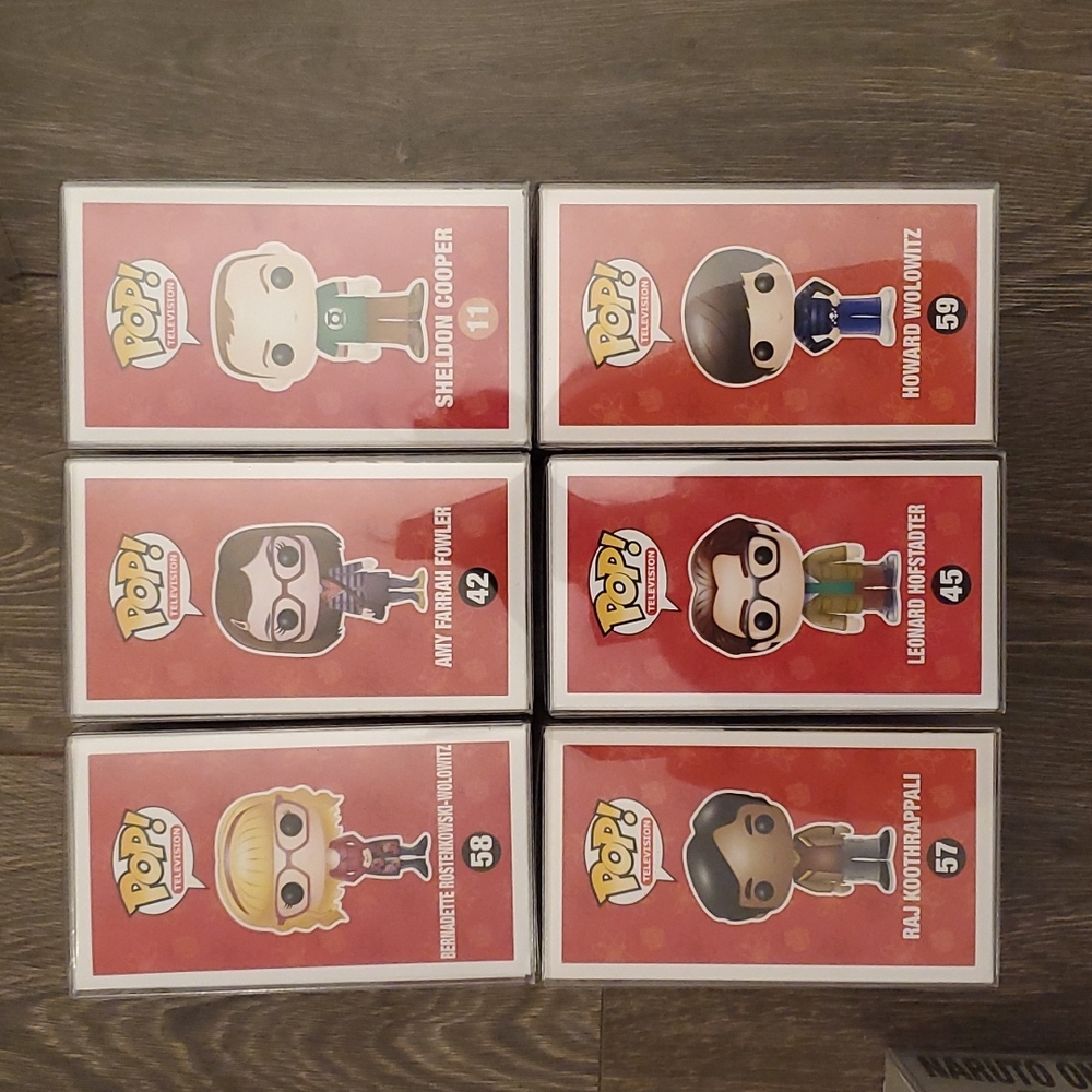 🔬 The Big Bang Theory Funko Pop Lot of 6 - 2013 Collection